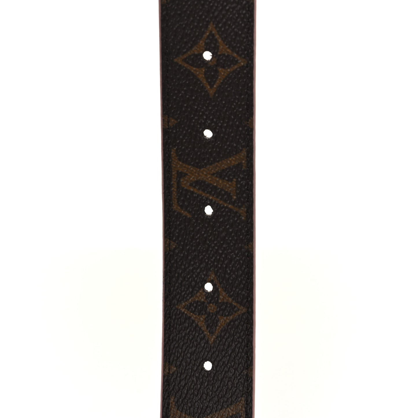 Calfskin Monogram 30mm LV Initiales Reversible Belt 80 32 Rose Ballerine