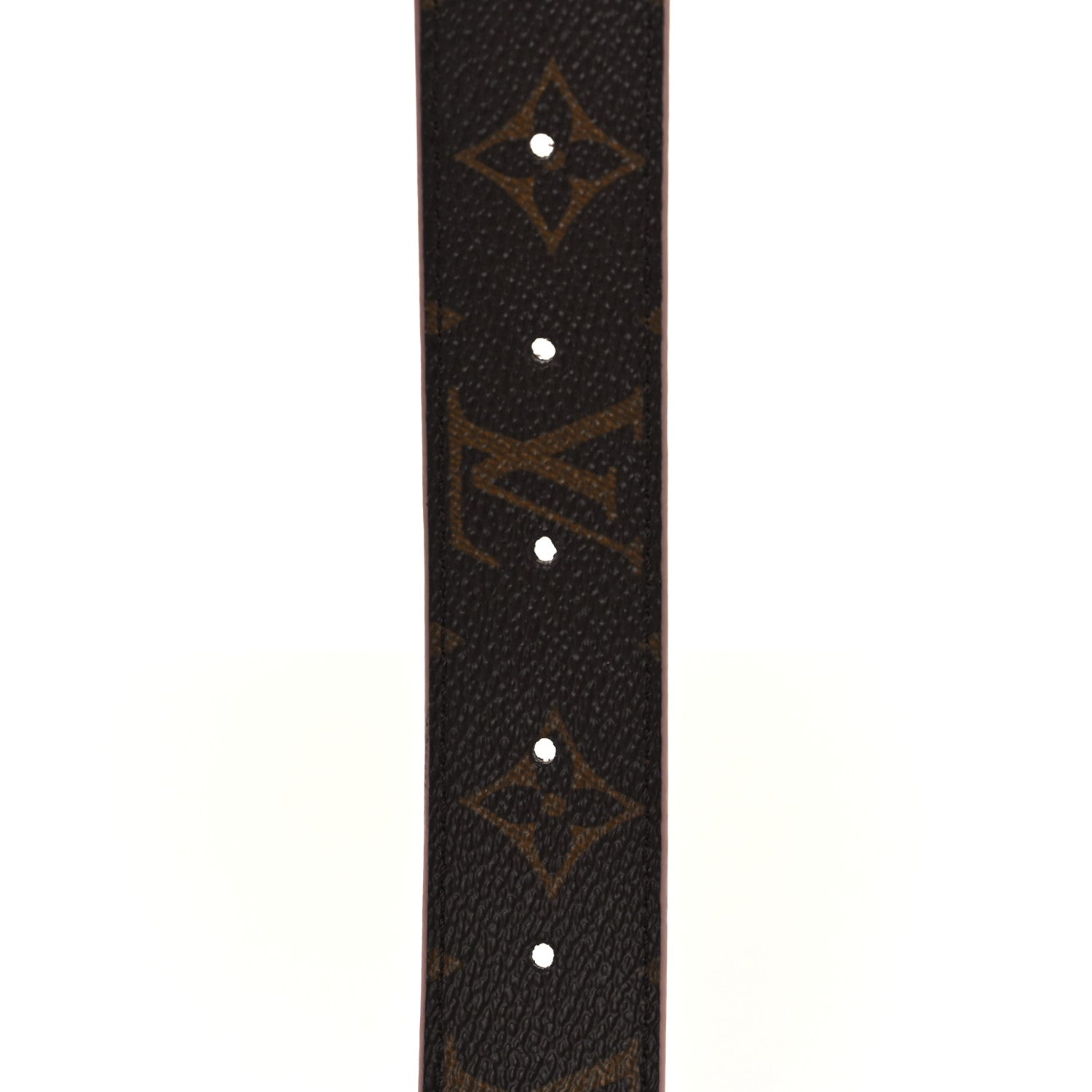 Louis Vuitton Calfskin Monogram 30mm LV Initiales Reversible Belt 80 32 Rose Ballerine 6 of 7