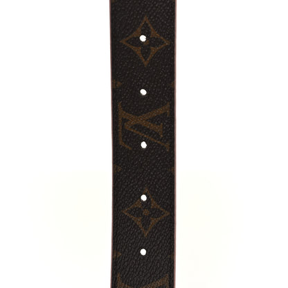 Louis Vuitton Calfskin Monogram 30mm LV Initiales Reversible Belt 80 32 Rose Ballerine 6 of 7