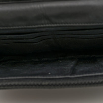 Chanel Patent Goatskin Quilted Paris Dallas Wallet On Chain WOC Black 5 of 10