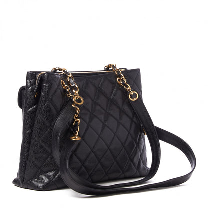 Chanel Caviar Quilted Flap Shoulder Bag Black 2 of 9