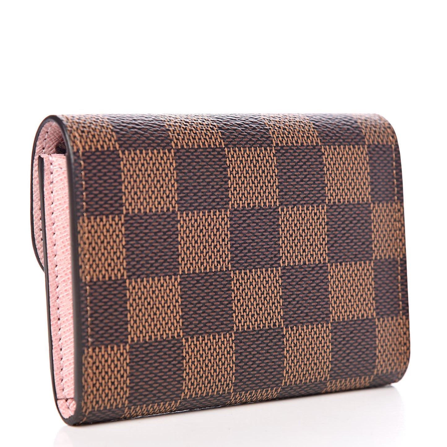 Damier Ebene Rosalie Coin Purse Rose Ballerine