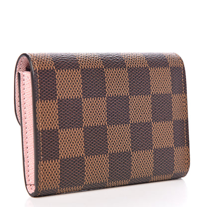 Louis Vuitton Damier Ebene Rosalie Coin Purse Rose Ballerine 3 of 8