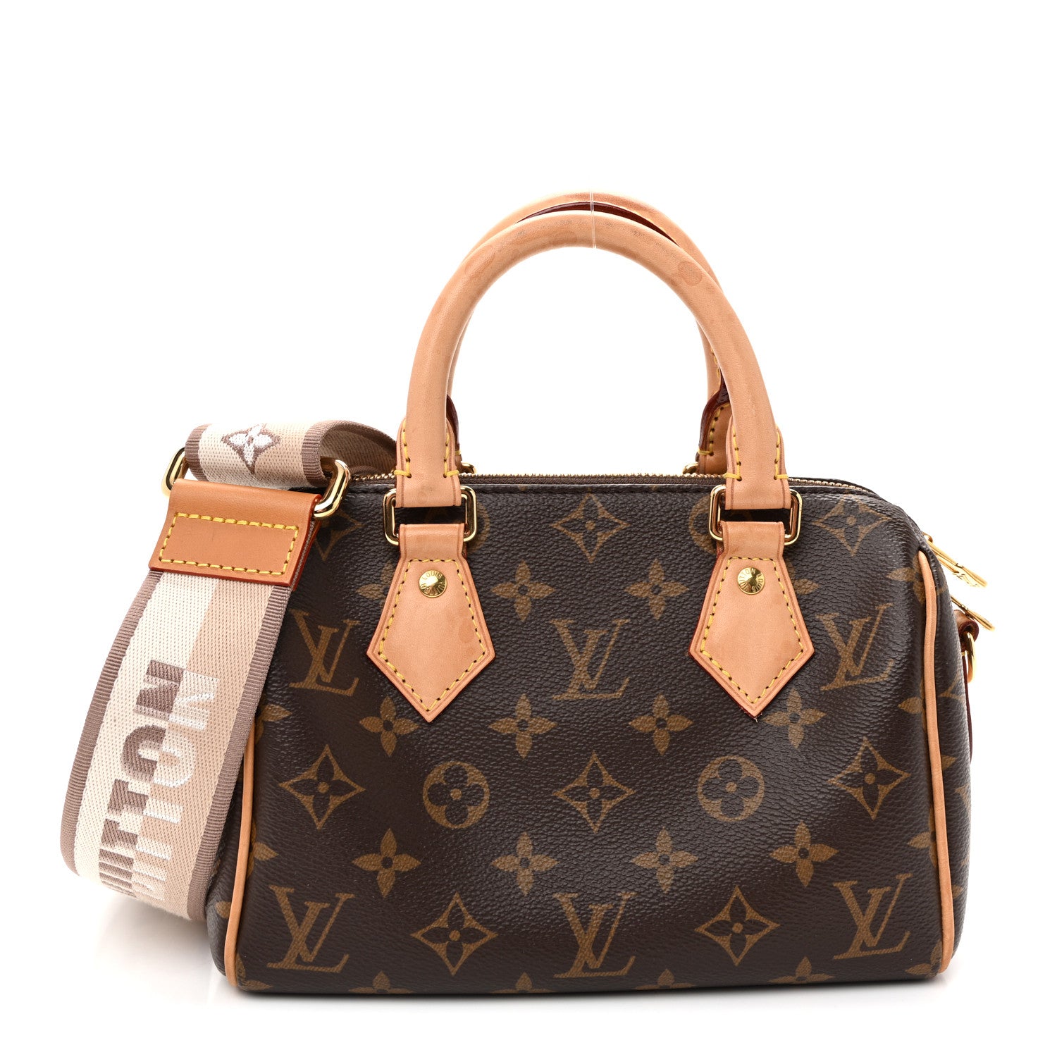 Louis Vuitton Monogram Speedy Bandouliere 20 Beige 1 of 11