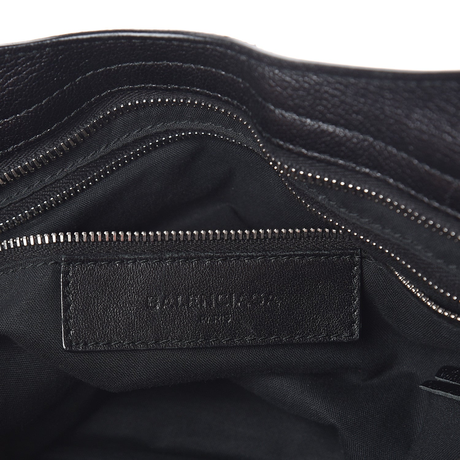 Balenciaga Chevre Silver Metallic Edge Hardware City Black 5 of 7