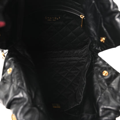 Chanel Shiny Calfskin Quilted Small Chanel 22 Black 6 of 11