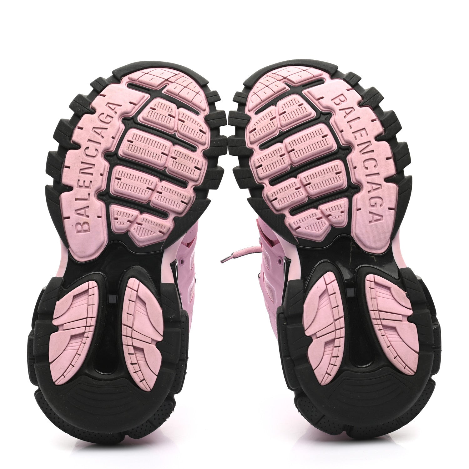 Balenciaga Rubber Fabric Bi-Color Womens Track Sneakers 37 Pink Black 5 of 8
