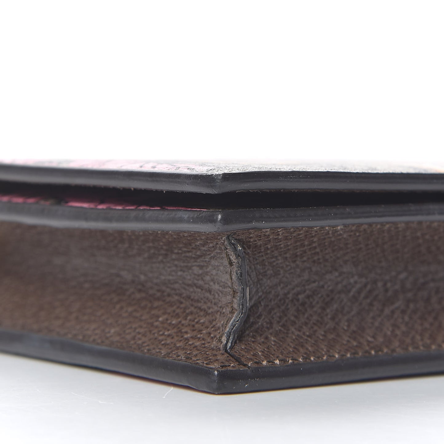 GG Supreme Monogram Bengal Chain Wallet Beige Pink