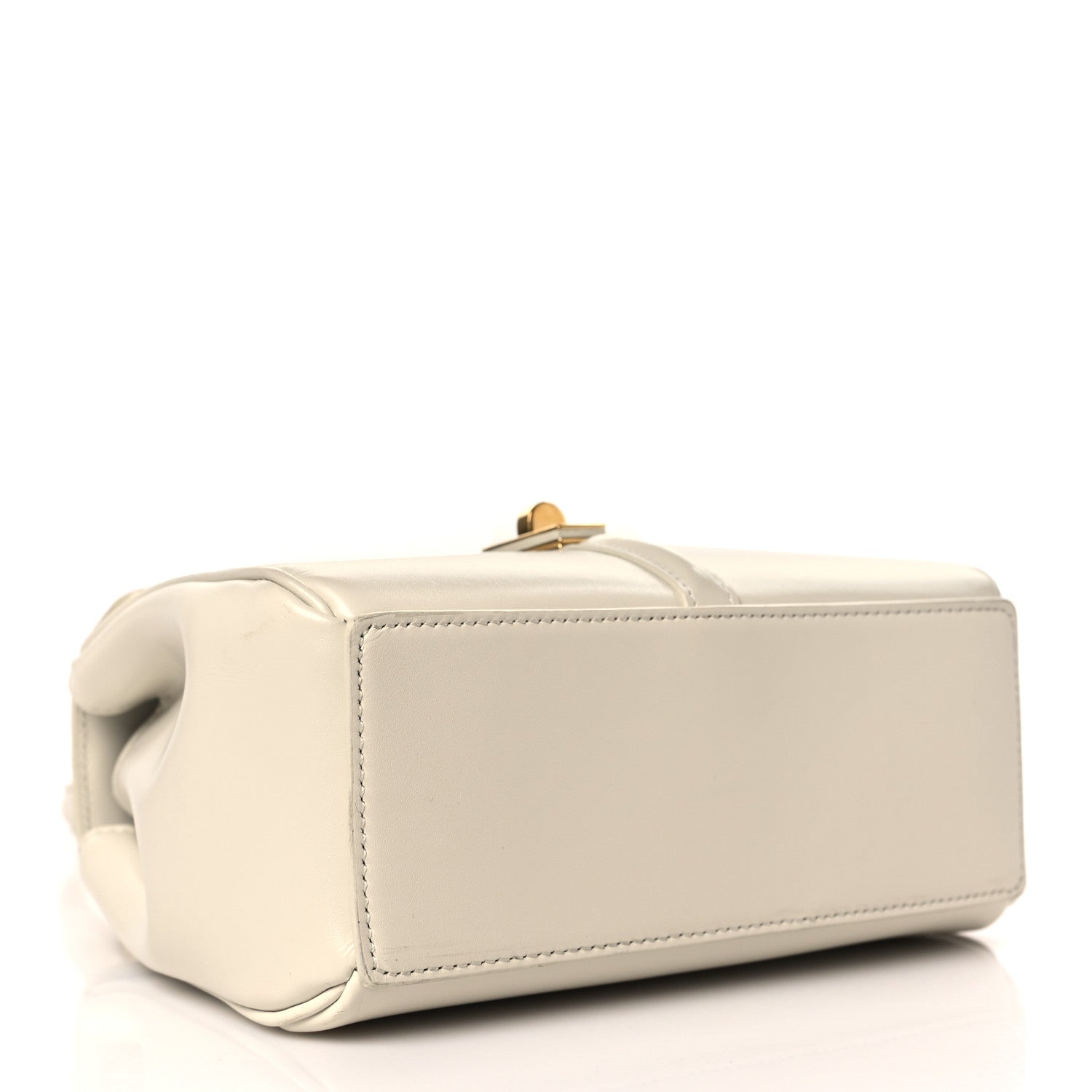 Celine Satinated Calfskin Mini 16 Top Handle Bag White 4 of 11