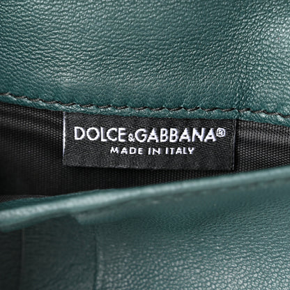 Dolce & Gabbana Patent Floral Print Wallet On Chain Black Multicolor 6 of 9