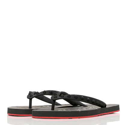 Christian Louboutin Rubber Spike Loubi Flip Flop 38 Black 3 of 8