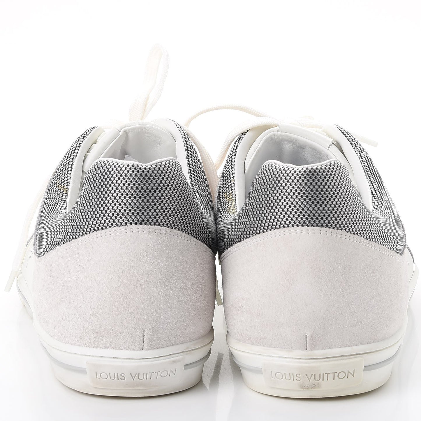 Mens Suede Calfskin Dream On Low Top Sneakers 11 White
