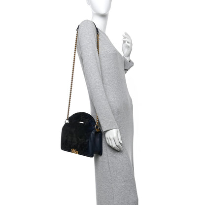 Chanel Orylag Medium Boy Top Handle Flap Navy 2 of 13