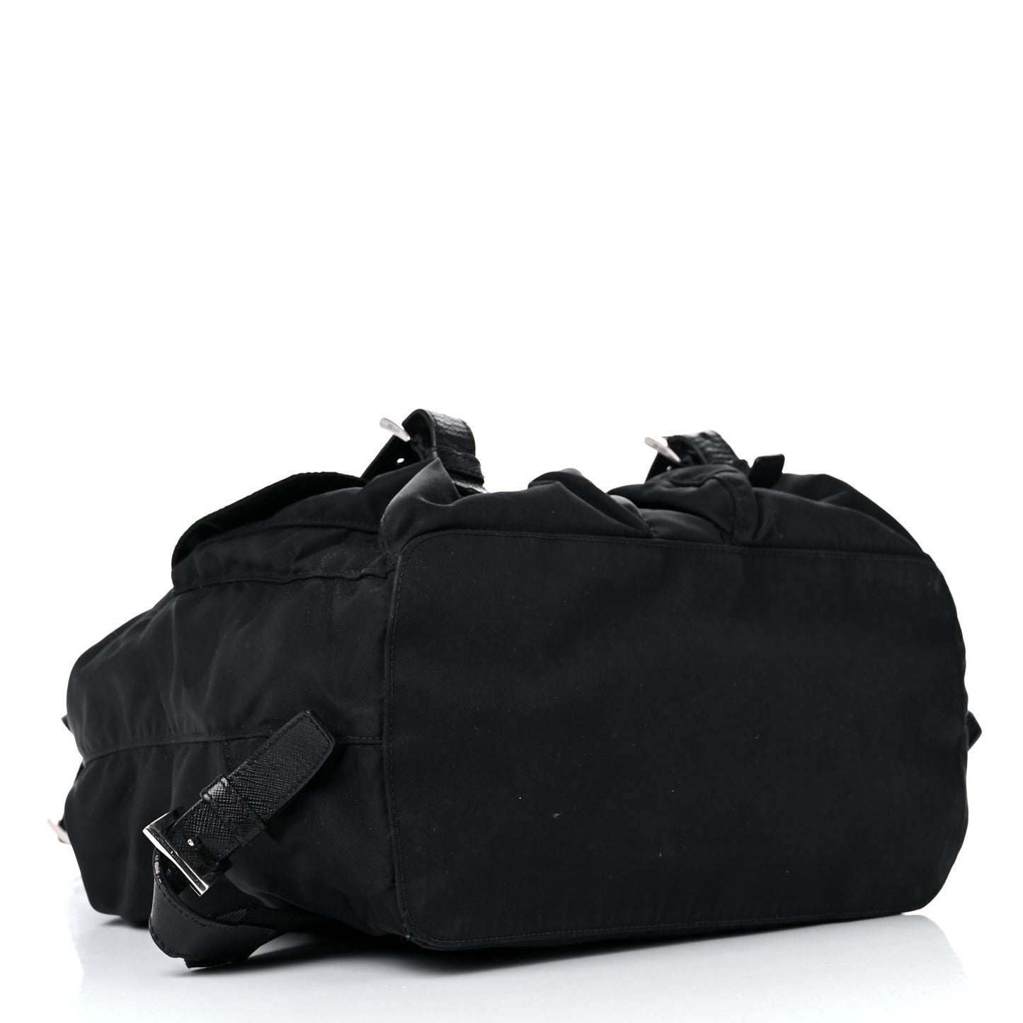 Tessuto Nylon Saffiano Medium Backpack Black