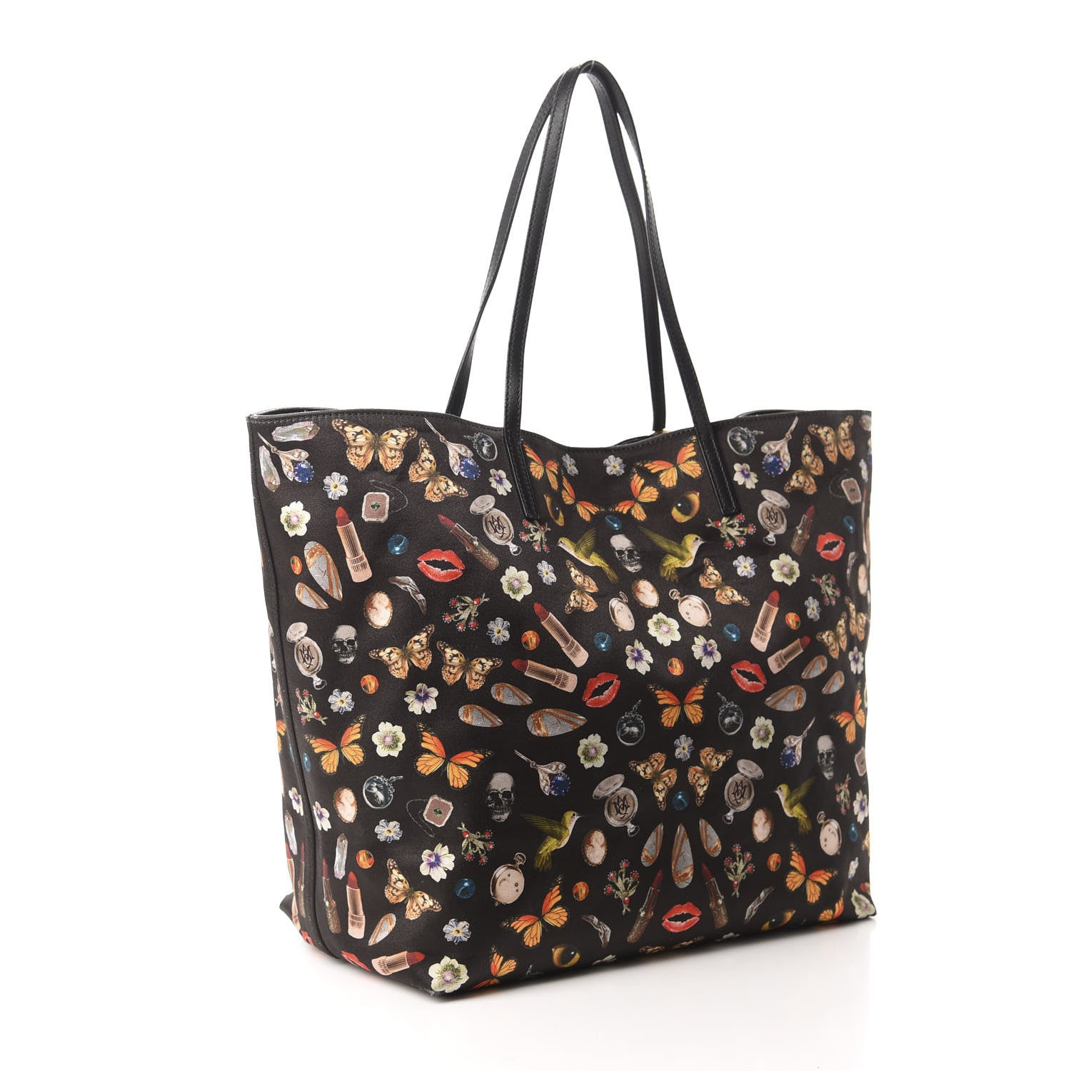 Alexander McQueen Silk Obsessions Tote Black 3 of 9