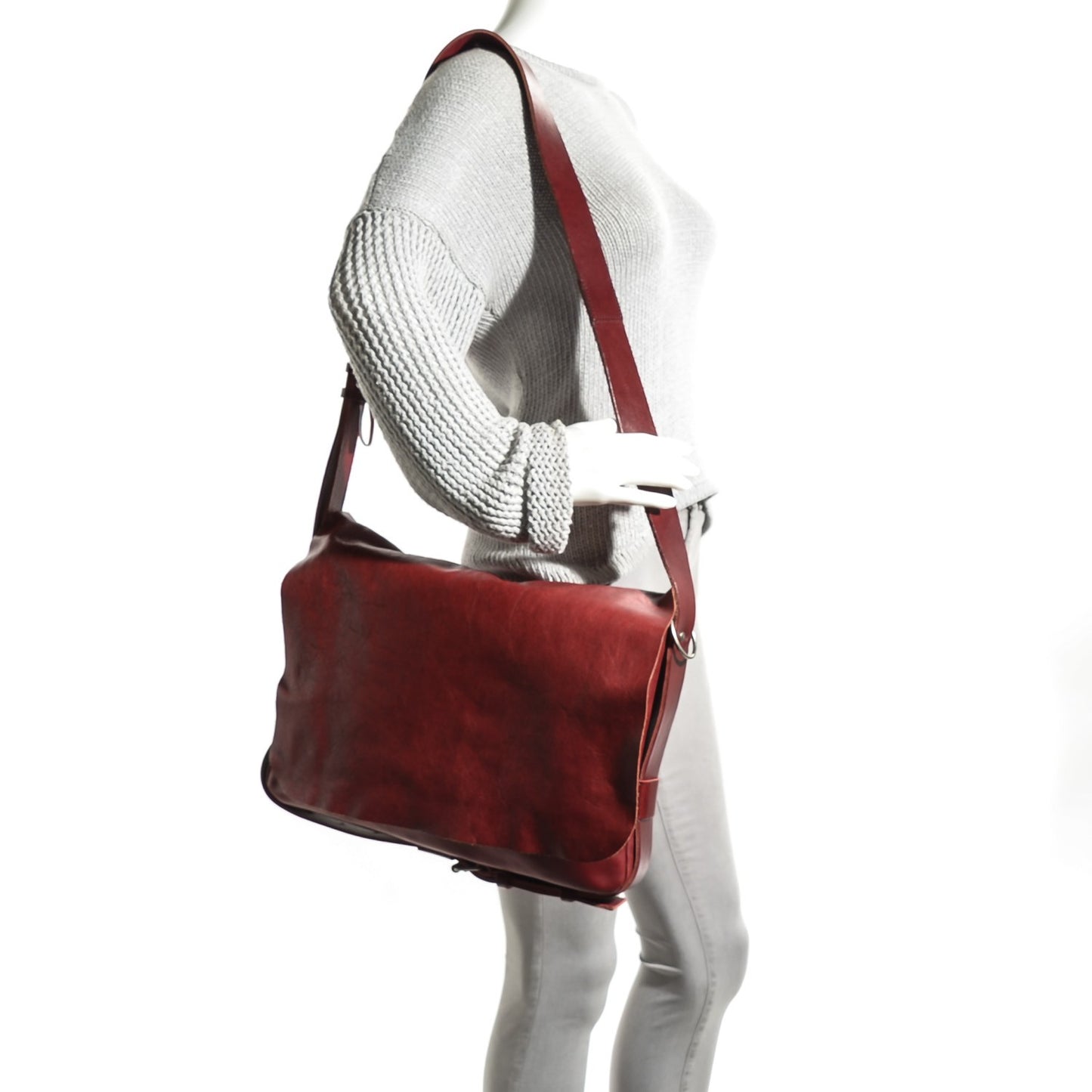 Leather Mens Messenger Bag