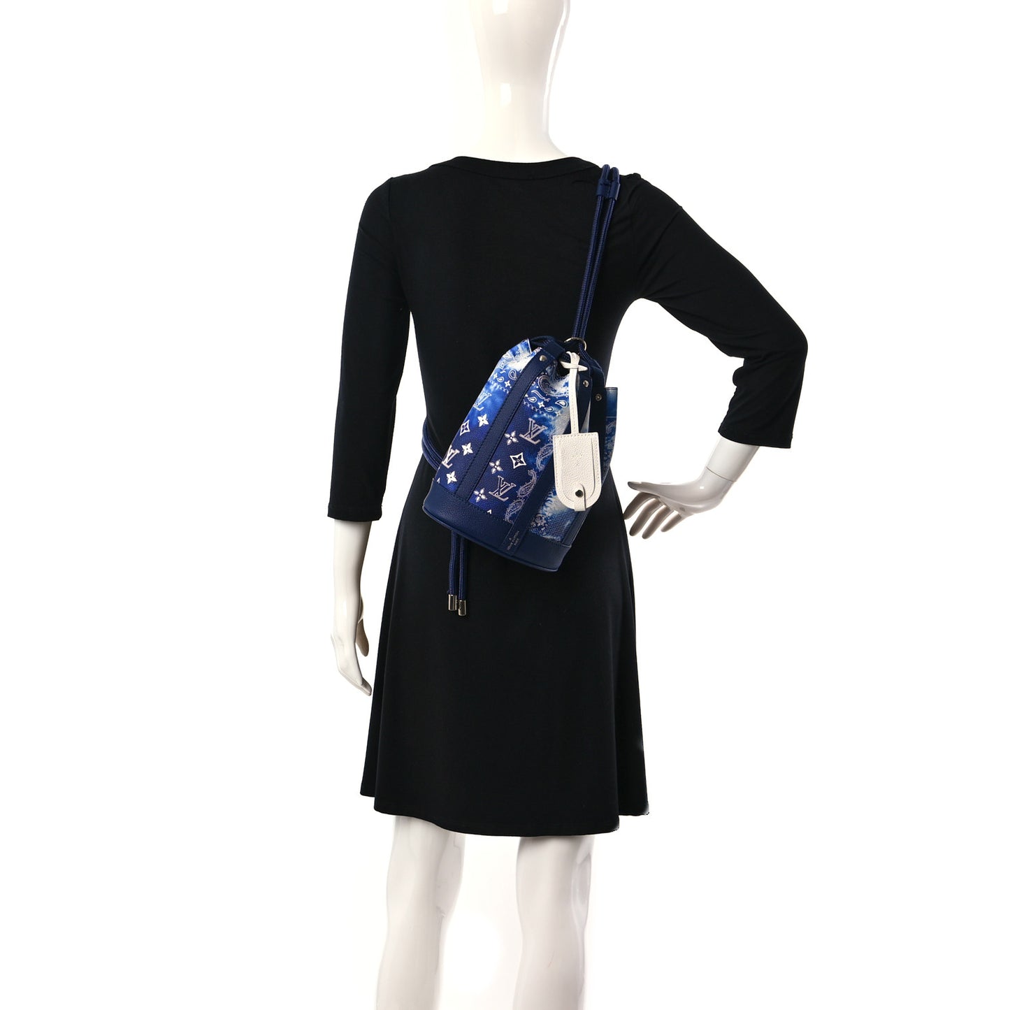 Cowhide Monogram Bandana Randonnee PM Blue