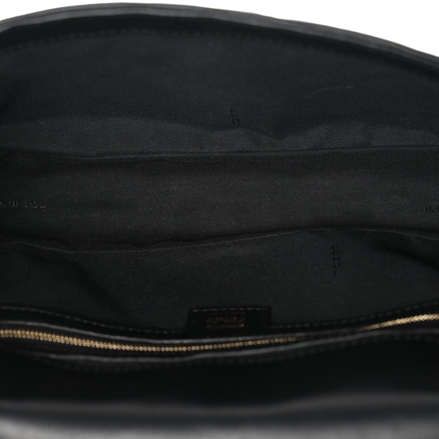 Fendi Nappa FF 1974 Embossed Baguette Black 5 of 11