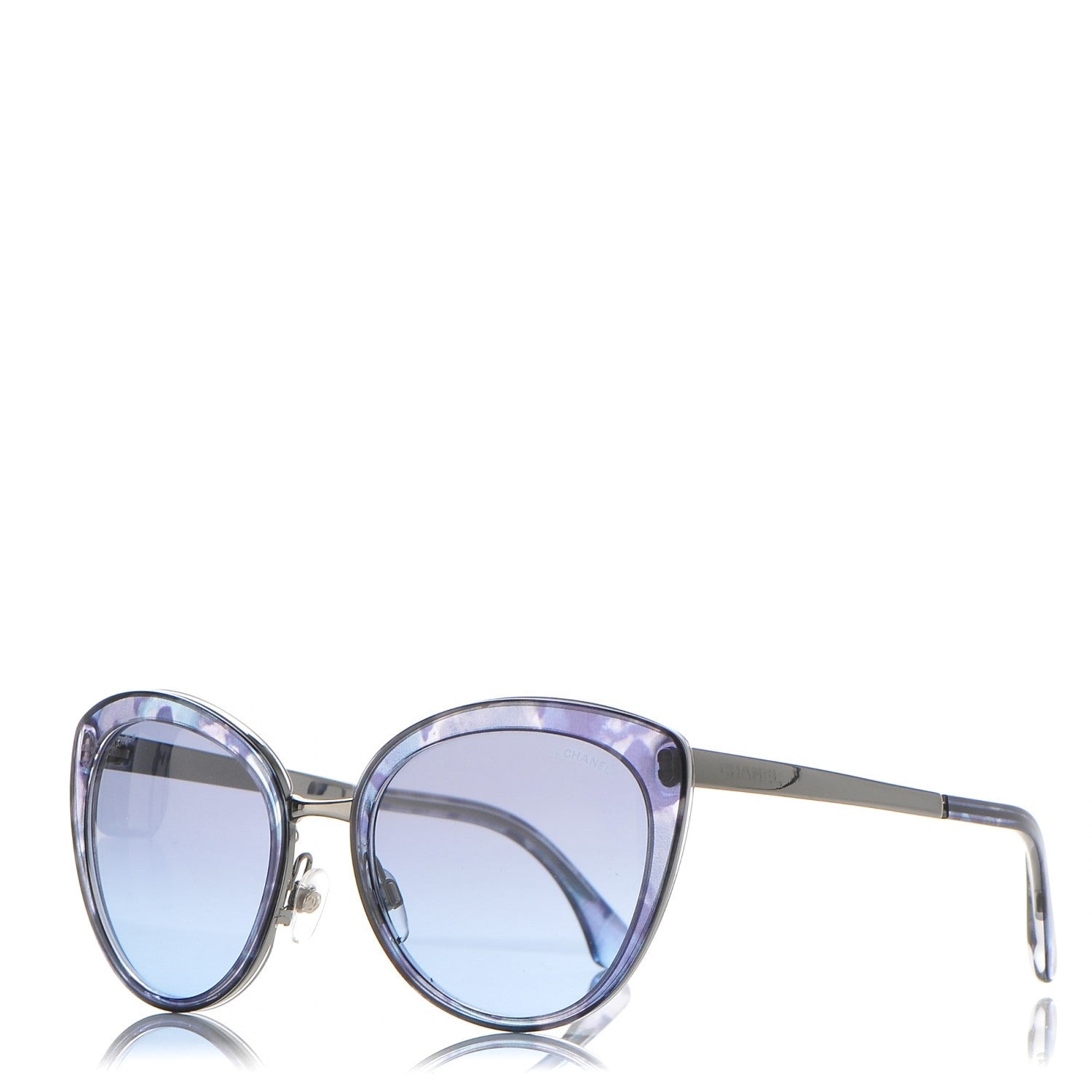 Chanel Acetate Butterfly Fall Sunglasses 4208 Blue 1 of 8