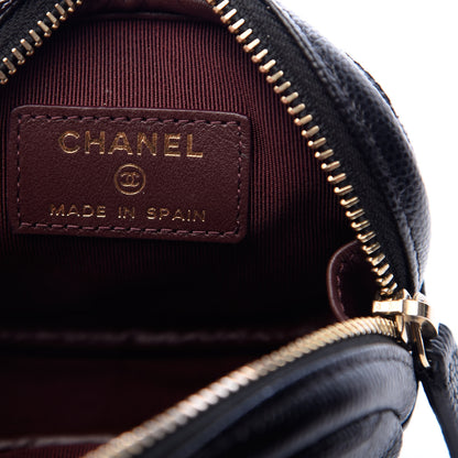 Chanel Caviar Quilted Zip Around Classic Coin Purse Black 6 of 7