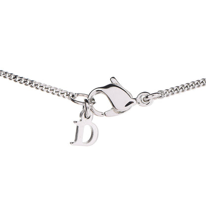 Christian Dior Crystal Cross Necklace Silver 5 of 6