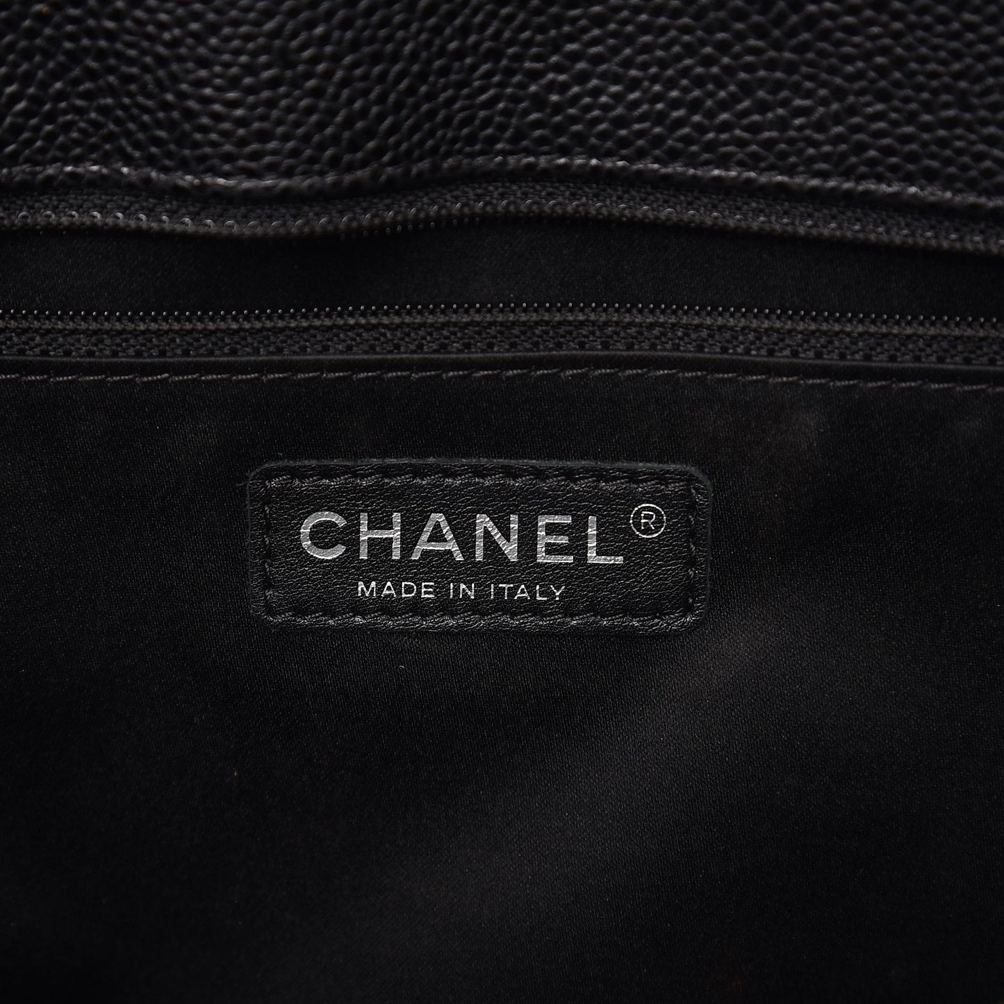 Caviar Quilted Grand Shopping Tote GST Black
