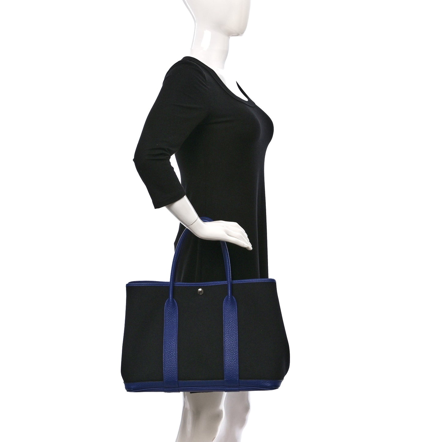Toile Militaire Vache Country Garden Party 36 MM Black Bleu Electrique