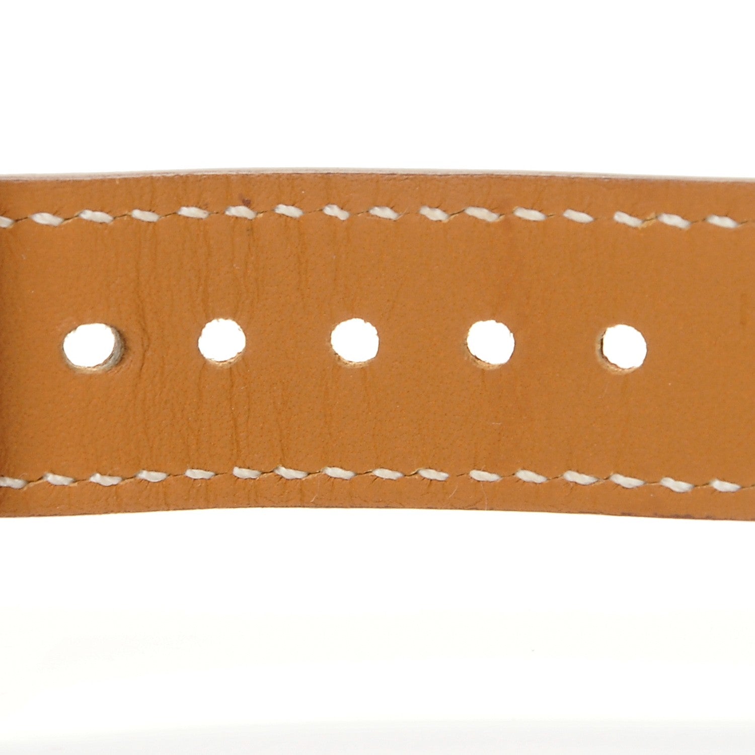 Hermes Barenia Leather 42mm Apple Watch Band Fauve 7 of 9