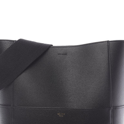 Celine Soft Grained Calfskin Sangle Bucket Bag Black 10 of 10