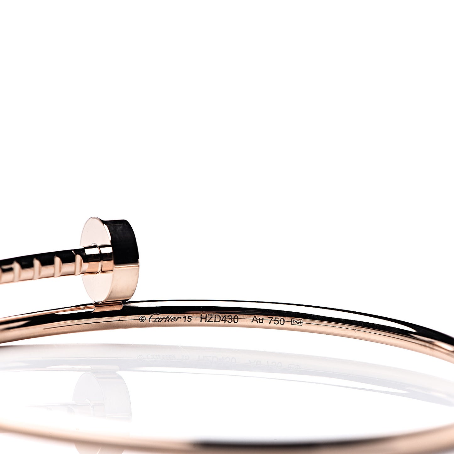 18K Pink Gold Small Juste Un Clou Bracelet 15