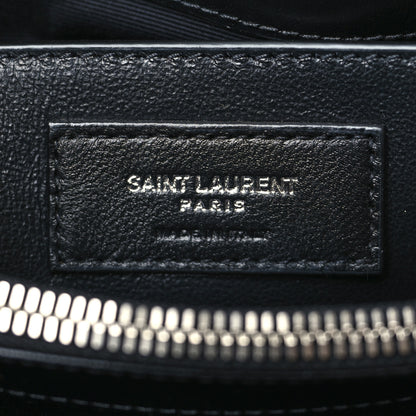 Saint Laurent Calfskin Y Quilted Monogram Small Loulou Chain Satchel Black 7 of 10