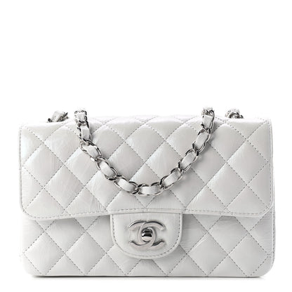 Chanel Calfskin Quilted Mini Rectangular Flap White 1 of 8