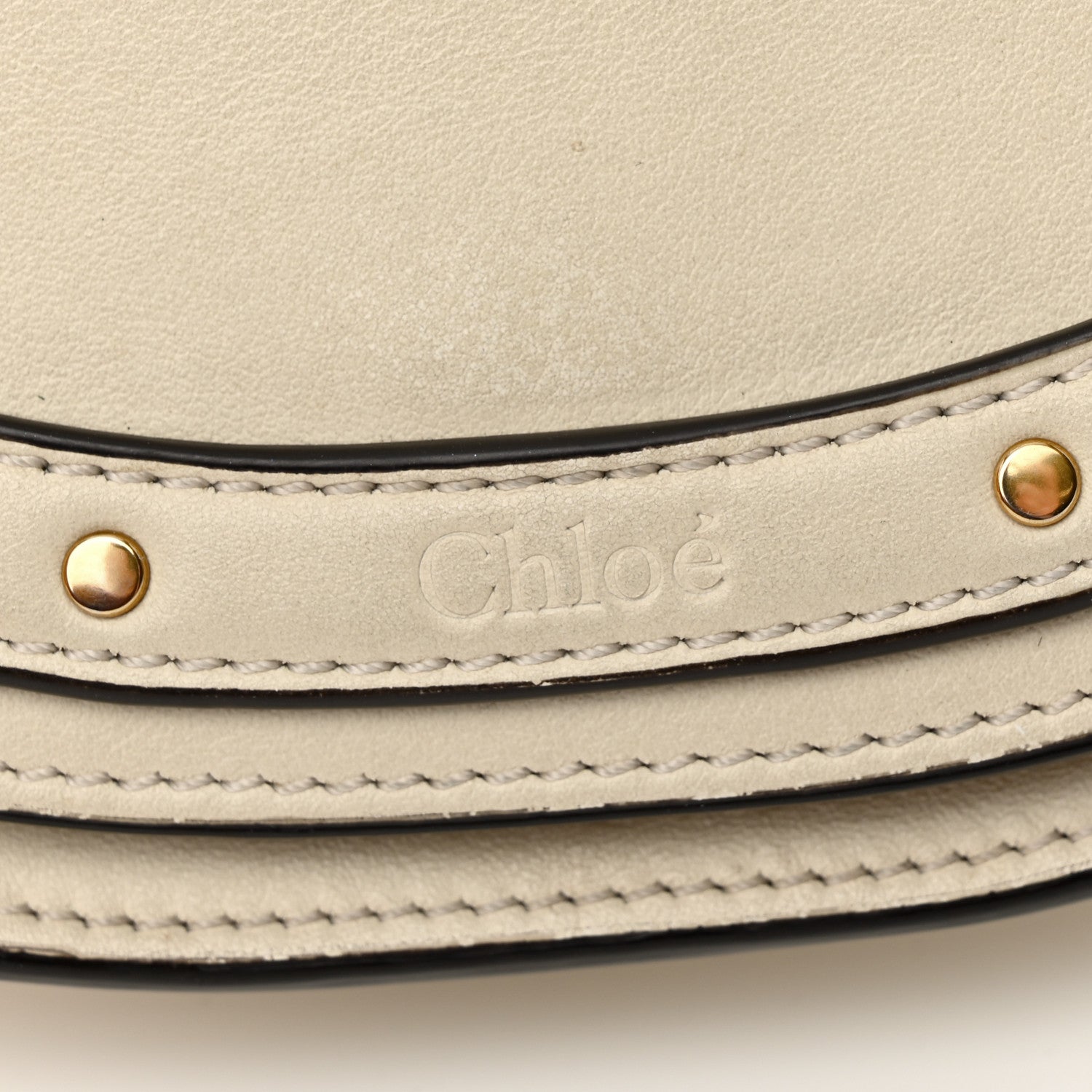 Chloe Calfskin Small Nile Bracelet Minaudiere Bag Off White 22 of 22