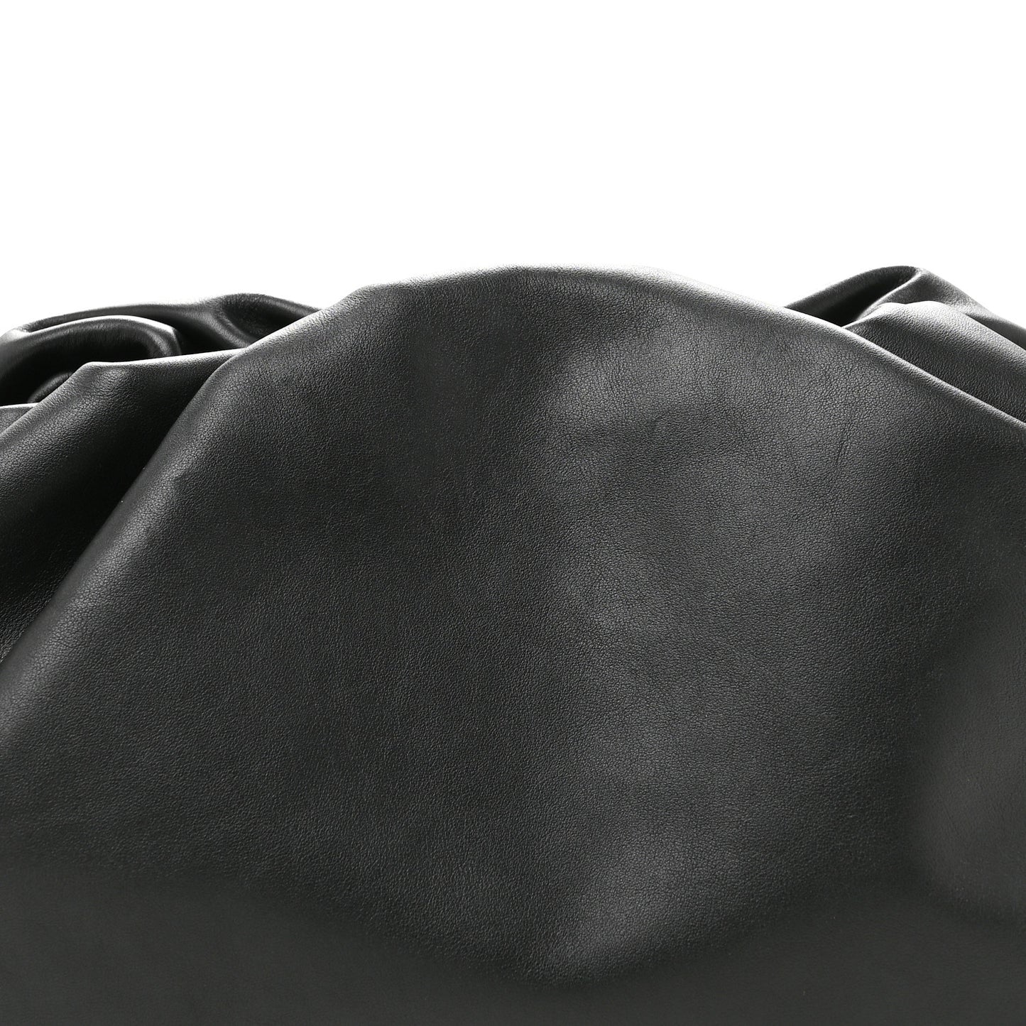 Smooth Butter Calf The Pouch Oversized Clutch Black