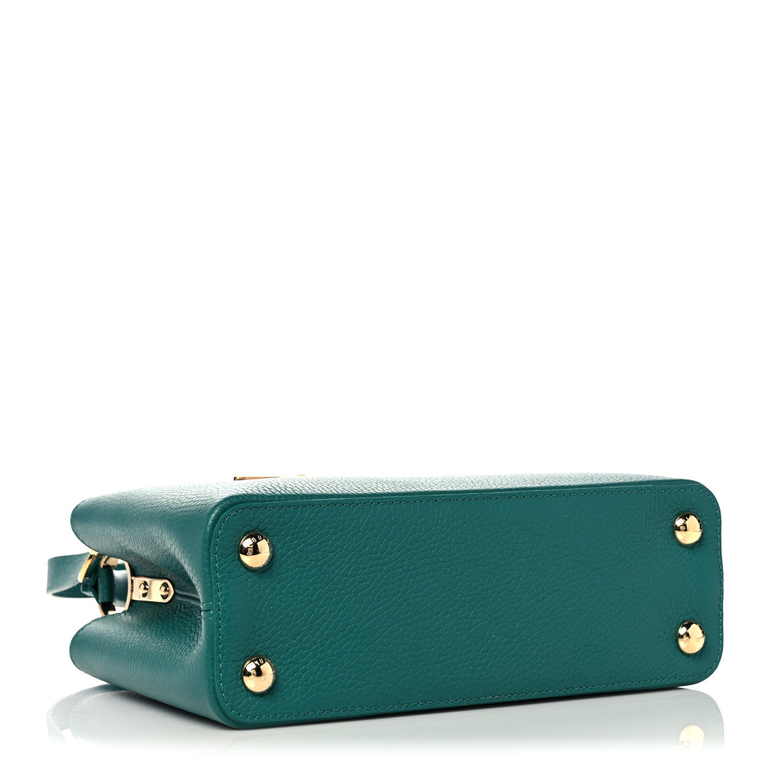 Louis Vuitton Taurillon Abalone Capucines BB Emerald 3 of 11
