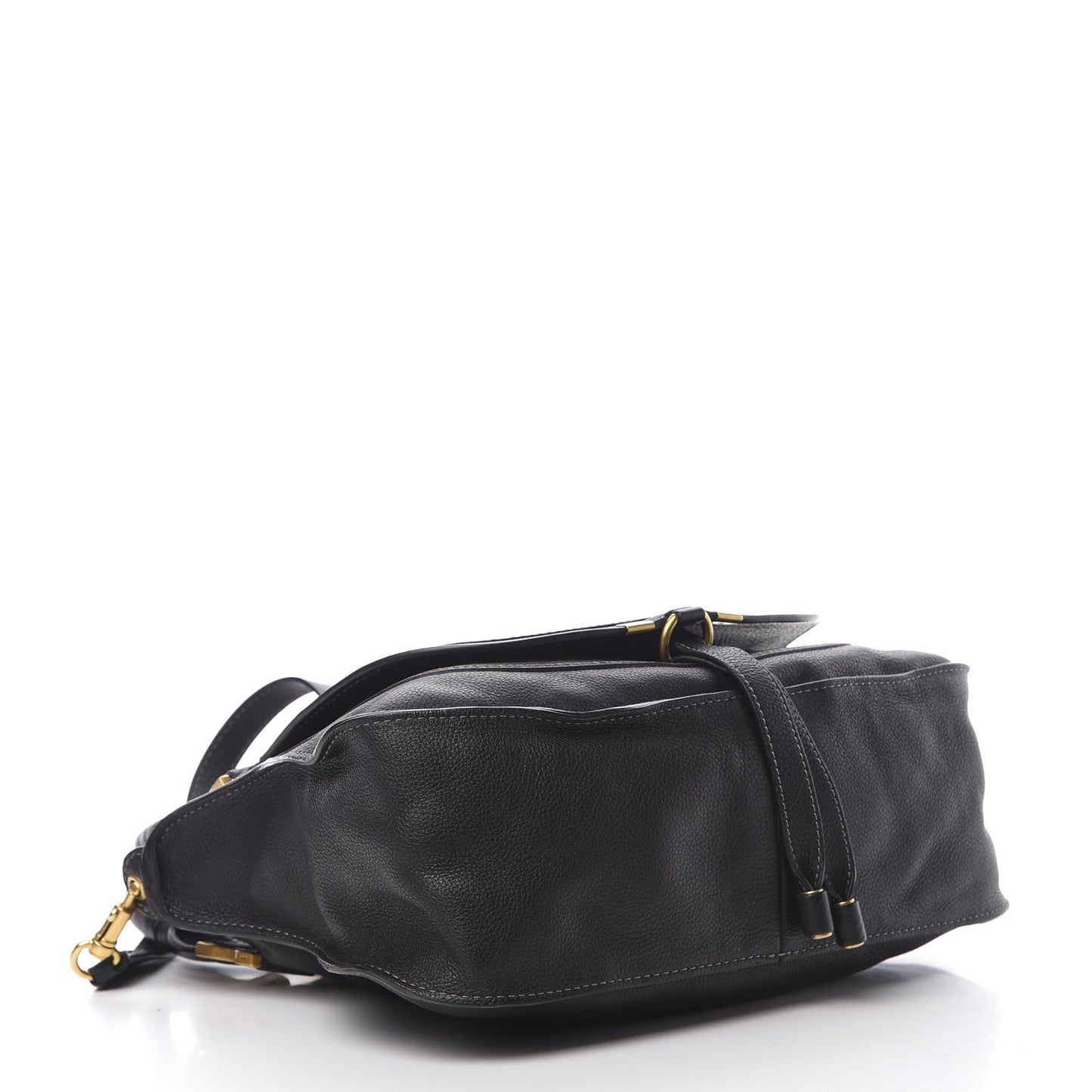 Calfskin Medium Marcie Satchel Black