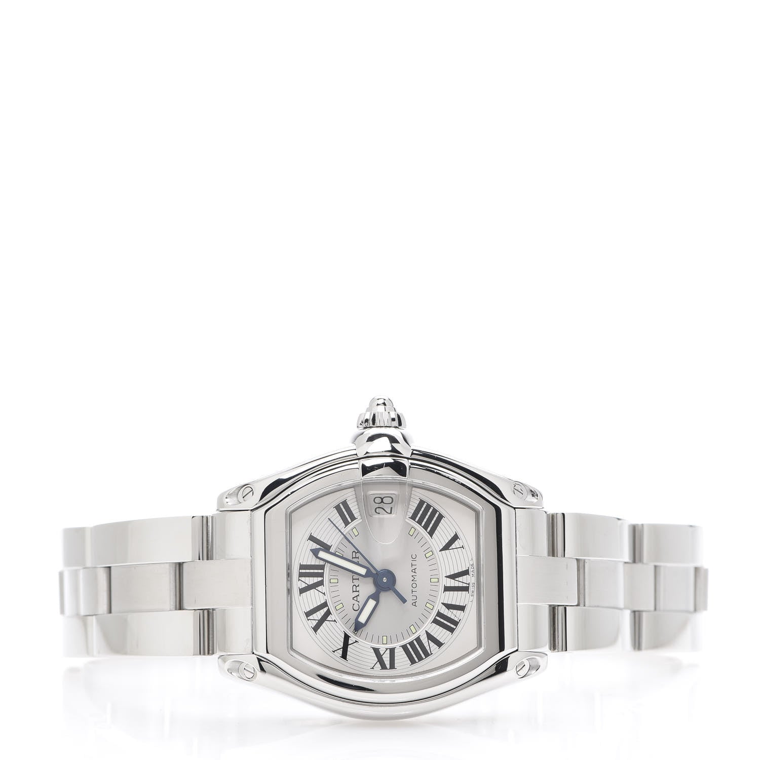 Cartier Stainless Steel 37mm Roadster Automatic Watch 2 of 8