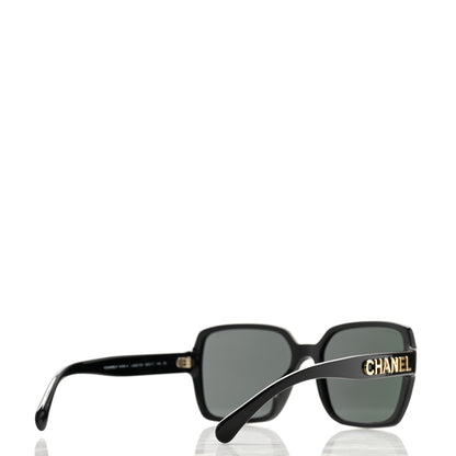 Chanel Acetate Square Sunglasses 5408-A Black 4 of 7