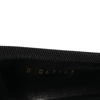 Chanel Lambskin Quilted CC Cambon Ballet Flats 39 Black White 9 of 10