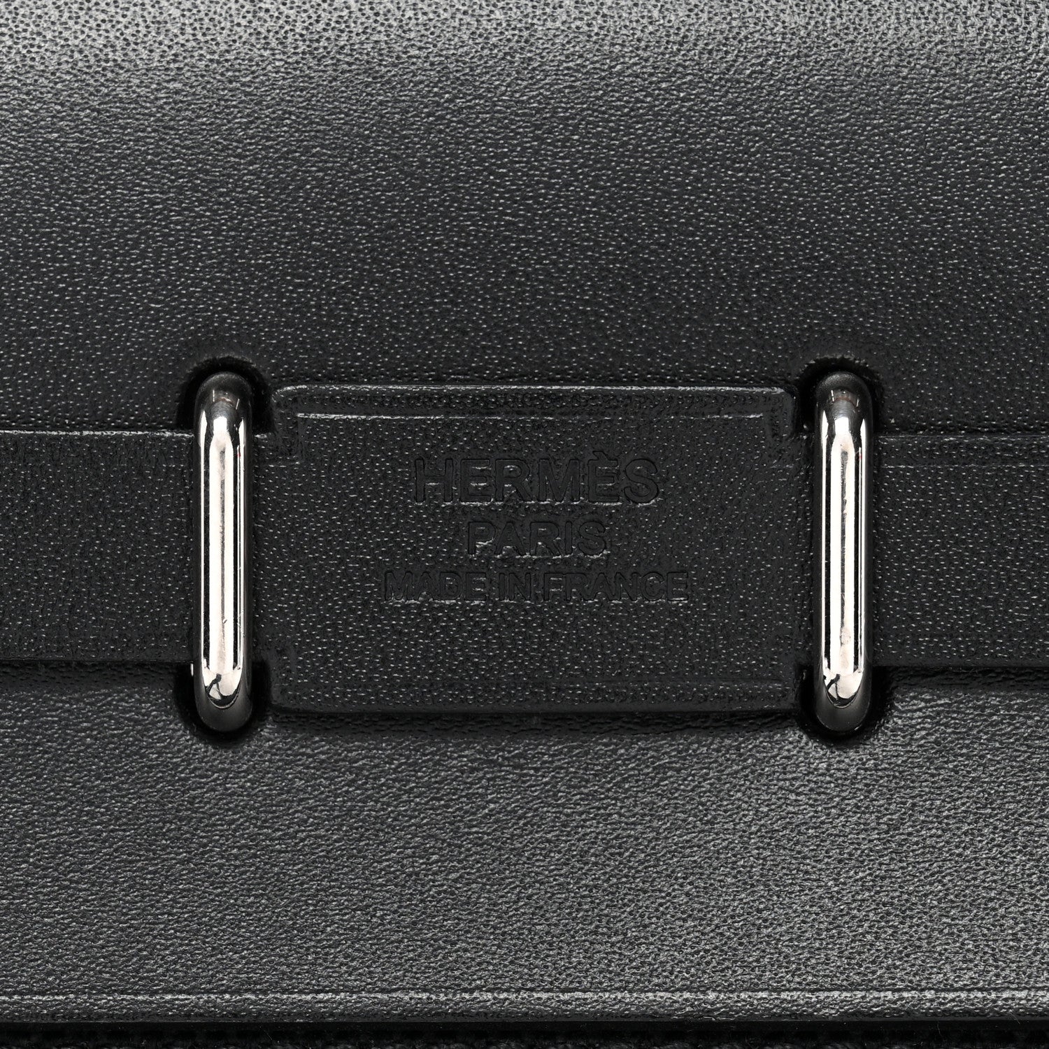 Hermes Military Toile Vache Hunter Herbag Zip Retourne 20 Black 6 of 10