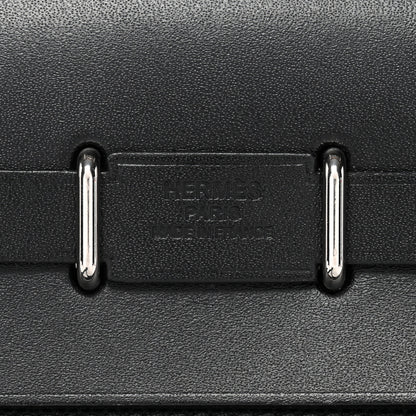 Hermes Military Toile Vache Hunter Herbag Zip Retourne 20 Black 6 of 10