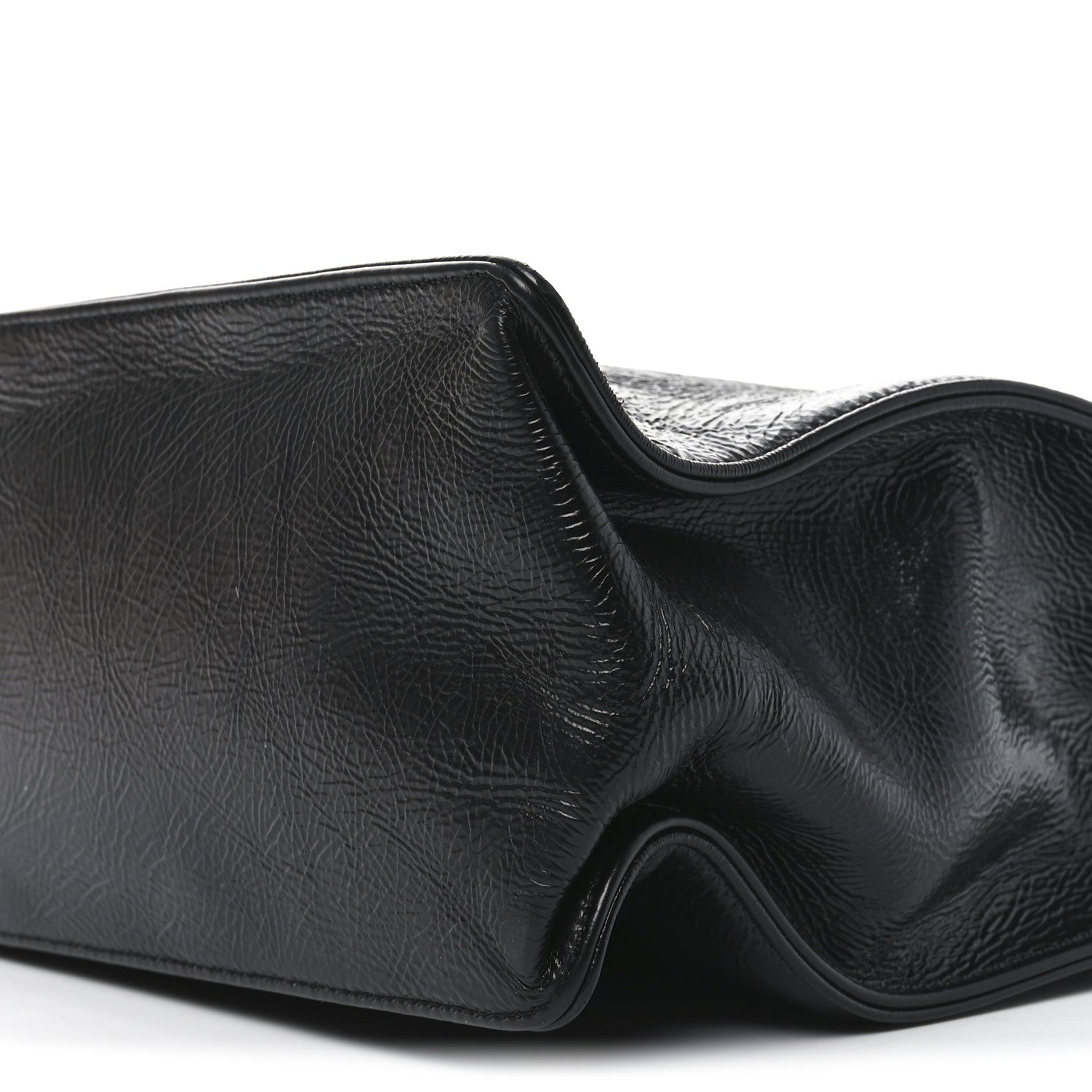 Chanel Glazed Aged Calfskin CC Tote Black 10 of 10