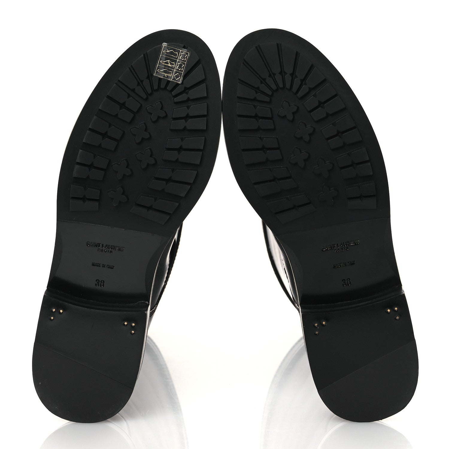 Saint Laurent Smooth Calfskin River Boots 38 Black 7 of 12