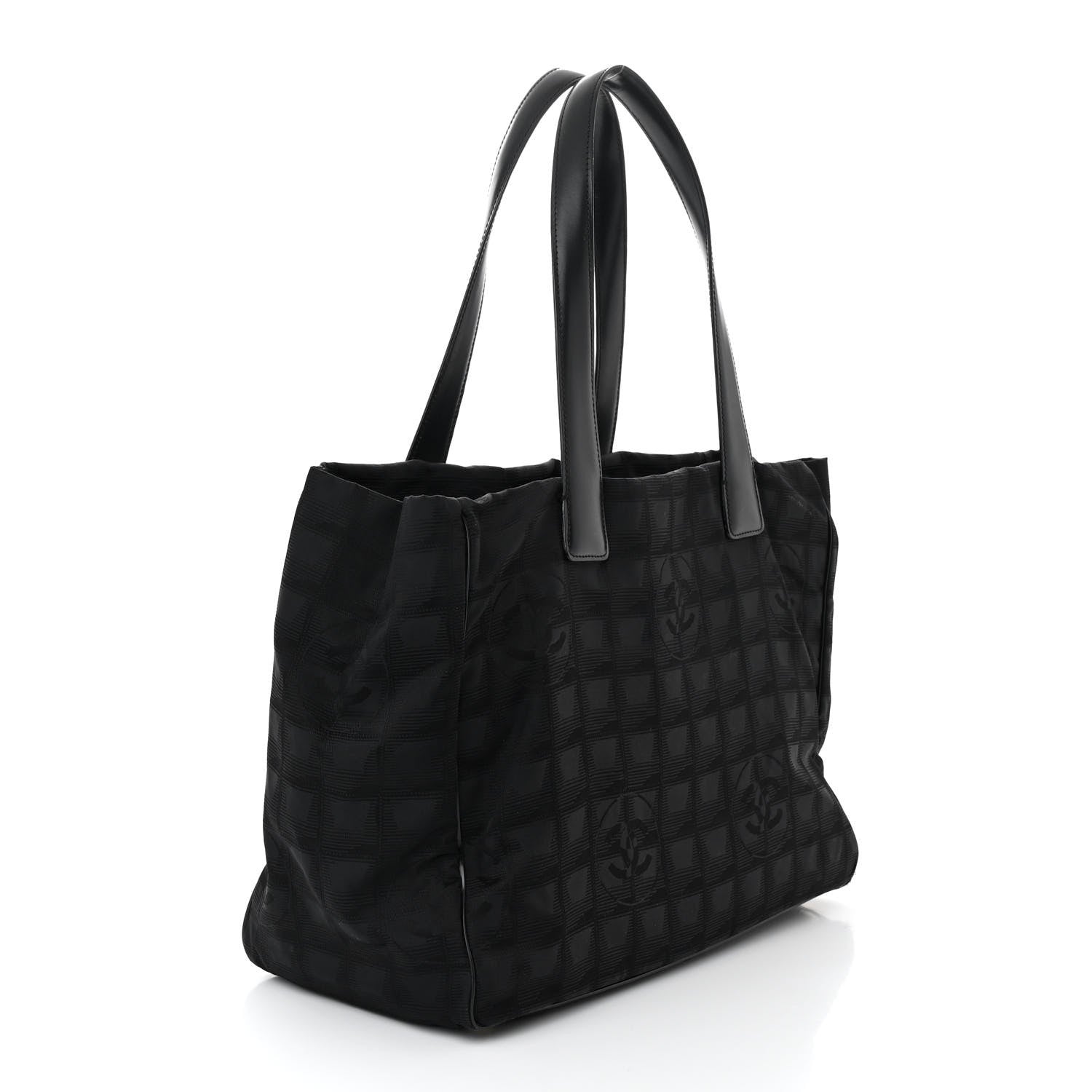 Chanel Nylon Medium Travel Tote Black 3 of 10