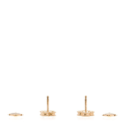 Van Cleef & Arpels 18K Yellow Gold Mother of Pearl Sweet Alhambra Earrings 3 of 5