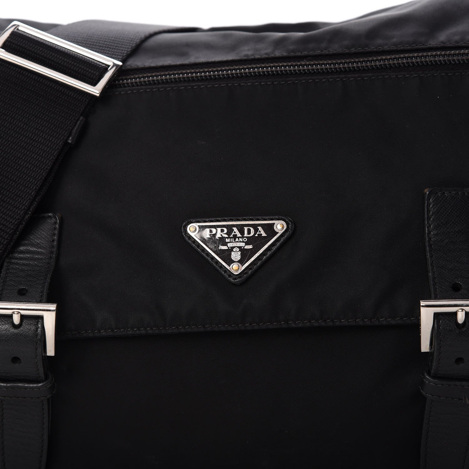 Prada Tessuto Nylon Vela Messenger Bag Black 10 of 14