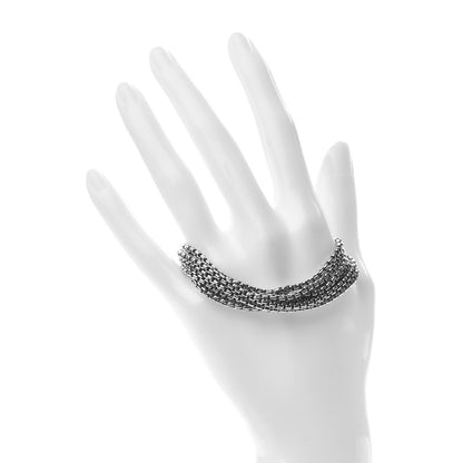 David Yurman Sterling Silver Eight-Row Box Chain Bracelet 2 of 4