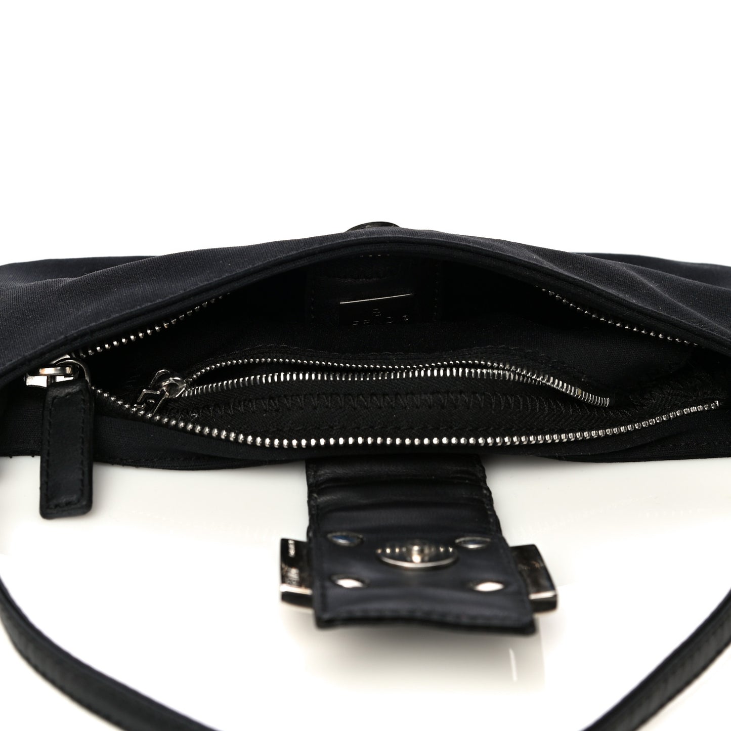 Nylon Baguette Bag Black