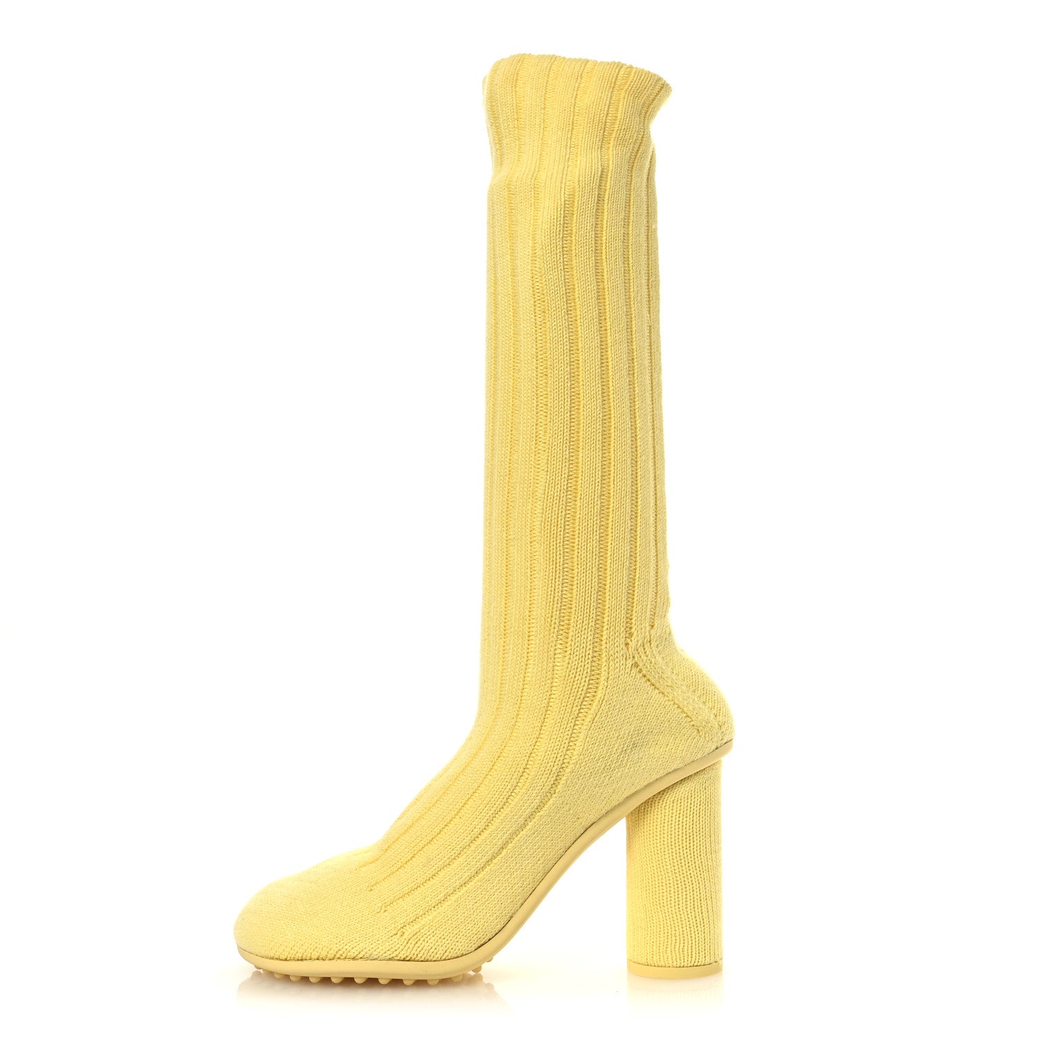 Bottega Veneta Cotton Knit Atomic Boots 40 Lemonade 1 of 11