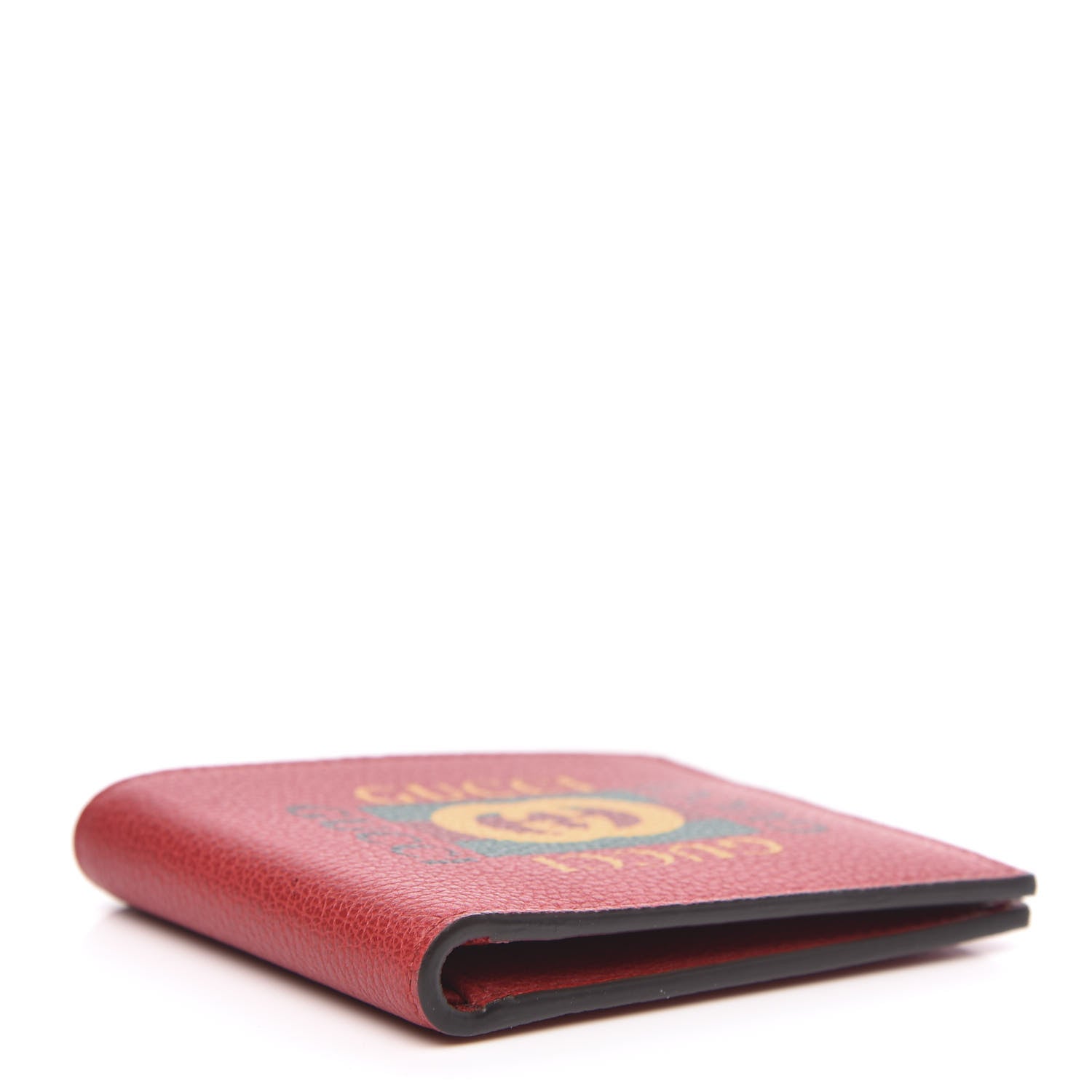 Gucci Calfskin Logo Bi-Fold Wallet Red 4 of 9